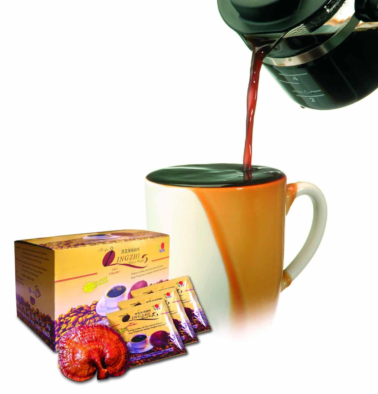 فوائد وأسرار قهوة لينجزي السوداء Dxn الصحية 2 في 1