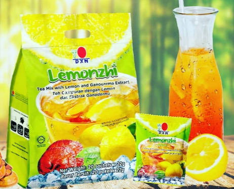 ليمونزي dxn مشروب الشاي مع الليمون مع فطر الجانوديرما